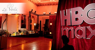 Il Gran Gala a Spazio Field con catering firmato Le Voilà Banqueting per HBO Max Italia